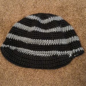 Unisex Crocheted Beanie Hat with Brim